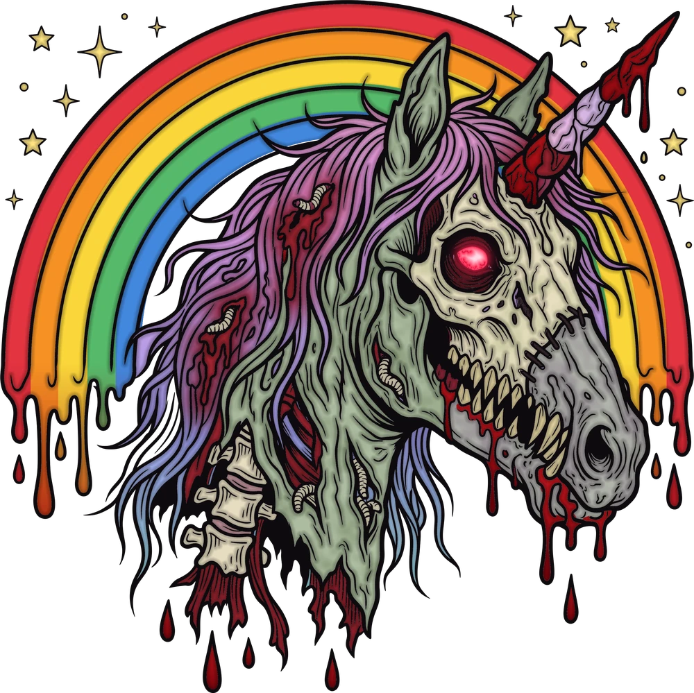 The Death Metal zombie unicorn