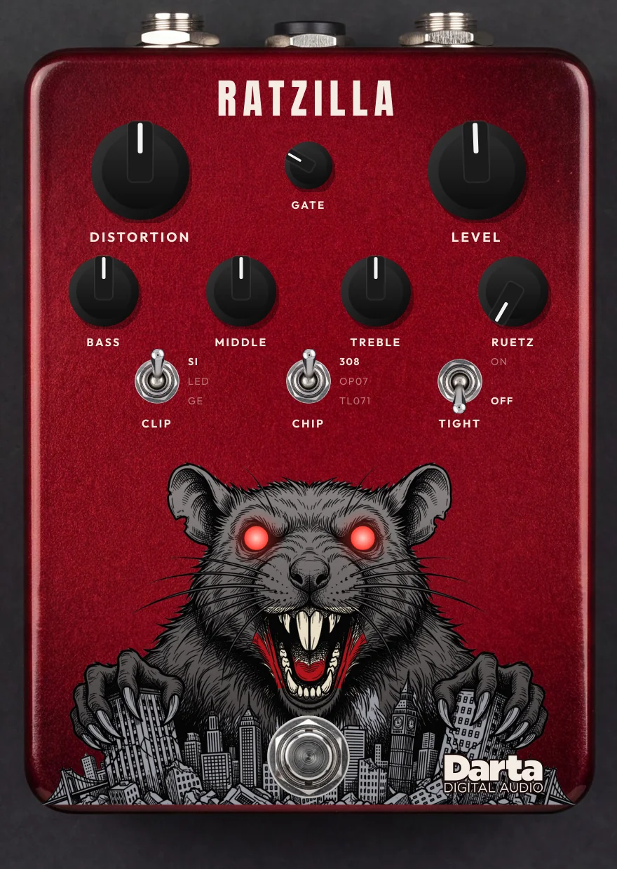 Ratzilla - distortion pedal plugin by Darta Digital Audio